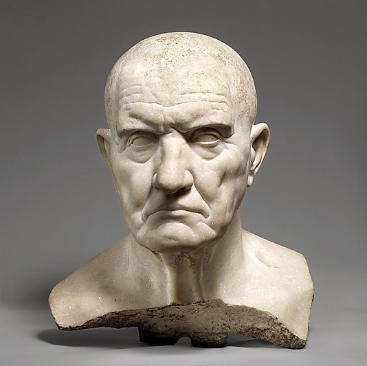 Marble bust of a man